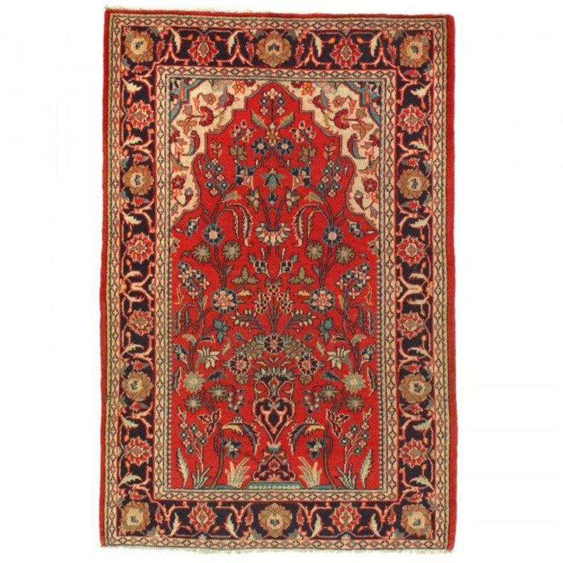 Hateme Oriental Area Rug in Red
