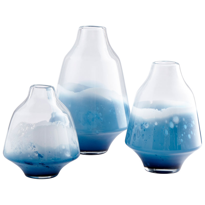 Vase de table Water Dance, H 15 po x l 10 po x P 10 po