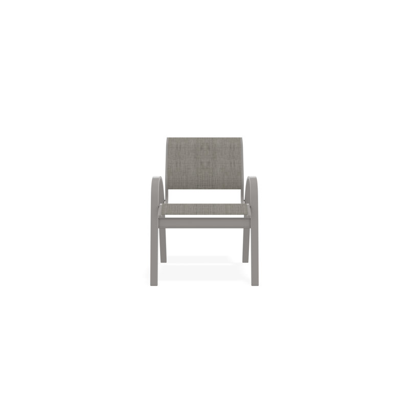 Aruba II Outdoor Dining Chair, Smoke, Warm Gray