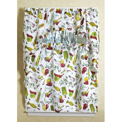 Marshallton Floral Swag Kitchen Curtain