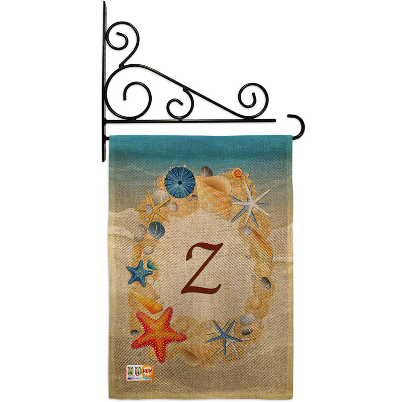 Double Sided 18.5'' H x 13'' W Polyester Garden Flag, Z