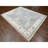 8'x10'1" Cloud Gray, Karajeh and Geometric Design, Organic Wool, Hand Knotted, Oriental Rug