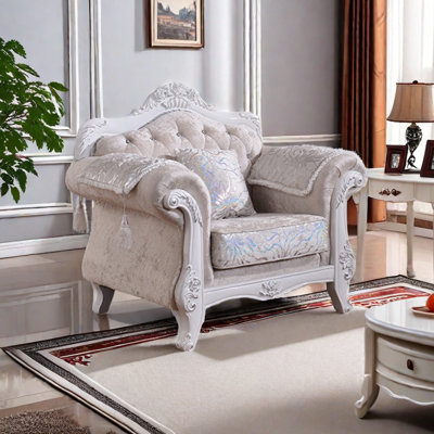 Chaise simple en tissu de style européen