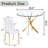 5 - Piece Pedestal Dining Set-1102361411-1102361407