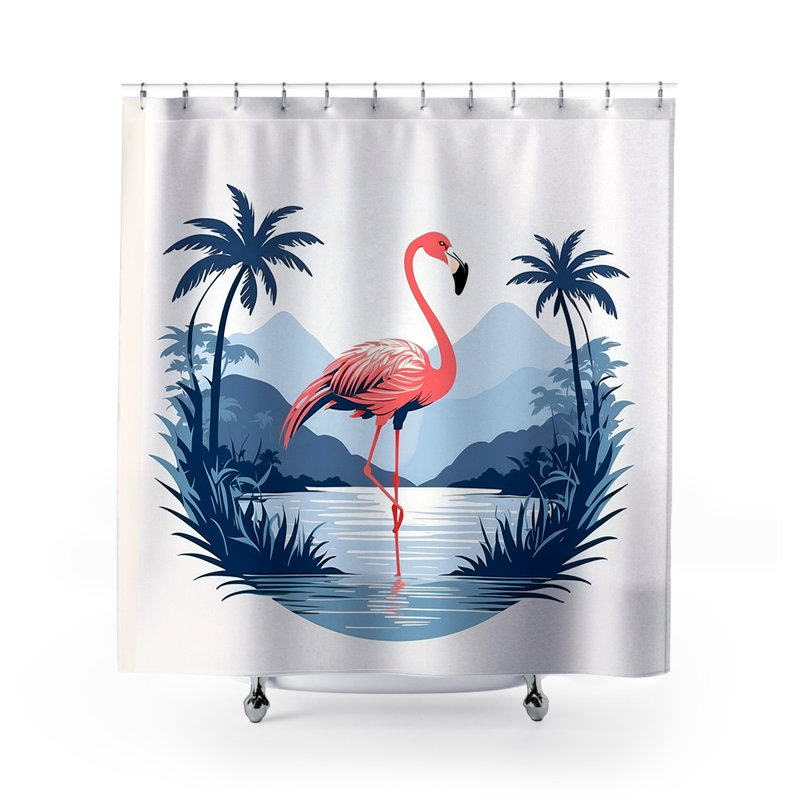 Rideau de douche Nixon Flamingo