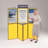 Busyfold Freestanding Fabric Reversible Extra Large (Over 240cm) Bulletin Board-22038612