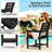 5-Piece Hdpe Patio Dining Set With Arm Chairs, All Weather Outdoor Patio Set With Umbrella Hole
