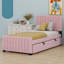 Lit plateforme tapissier avec lit gigogne-1698967620