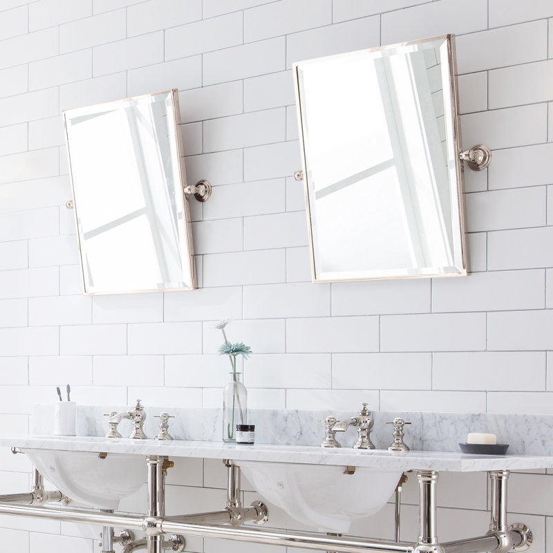 Guifford Mirror, Polished Nickel