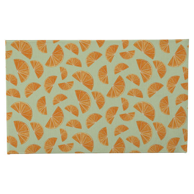 Summer Oranges Non-Skid Bath Mat