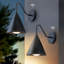 Mate Black Outdoor Led Wall Sconce Set Of 2, With Goose Neck