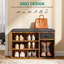 7 Pair Stackable Shoe Storage Bench