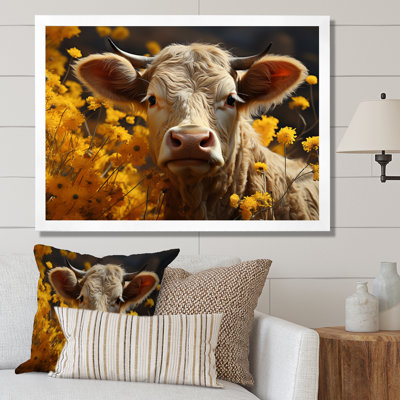 Cow Fields of Gold, reproduction d'art sur toile