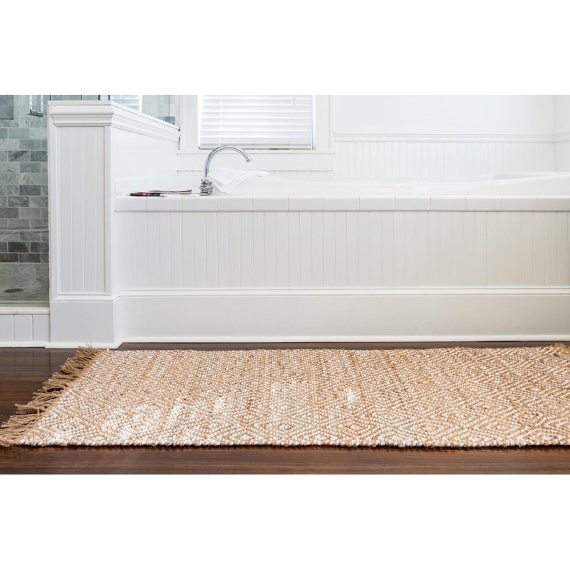 Tapis contemporain Jolie couleur terre, Tapis de couloir 2 pi x 5 pi