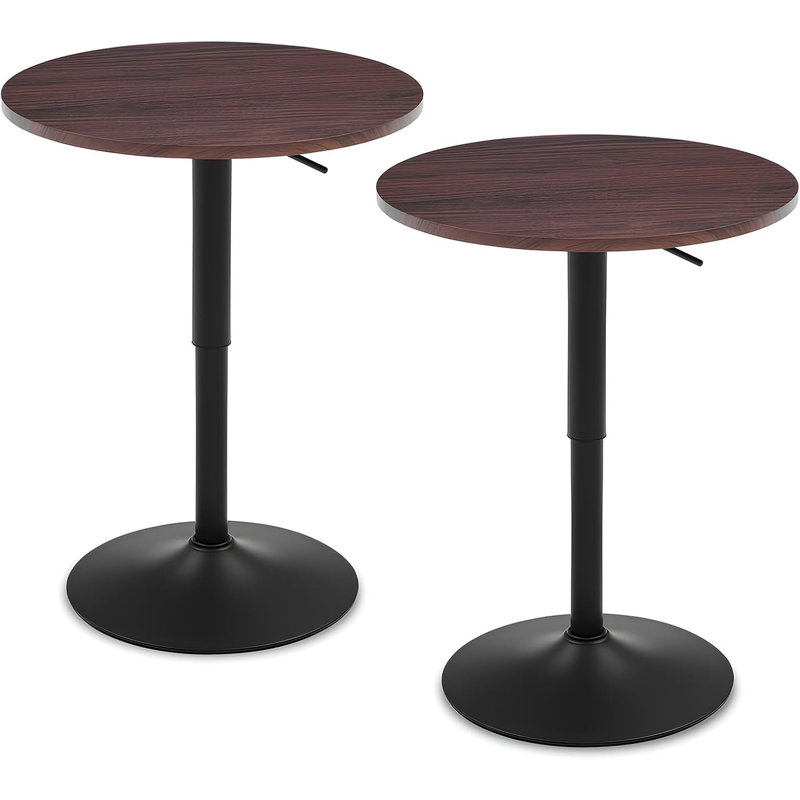39.5" Adjustable Bar/Coffee Table with Metal Base