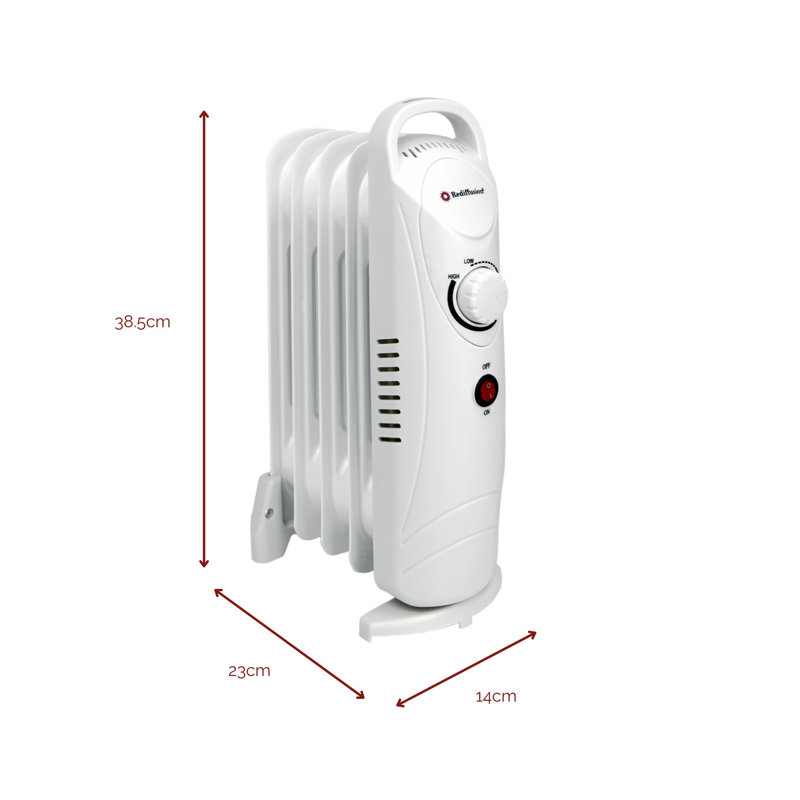 Rediffusion 650w 5 Fin Oil Filled Radiator