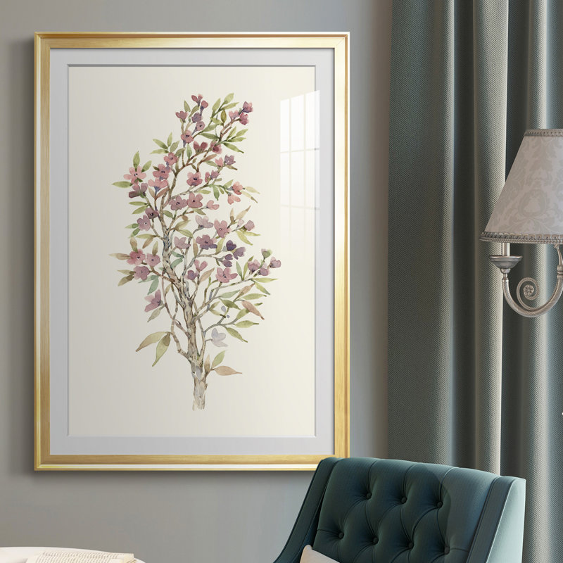 " Twig Study I ", Gold, 36.5" H x 26.5" W x 1" D