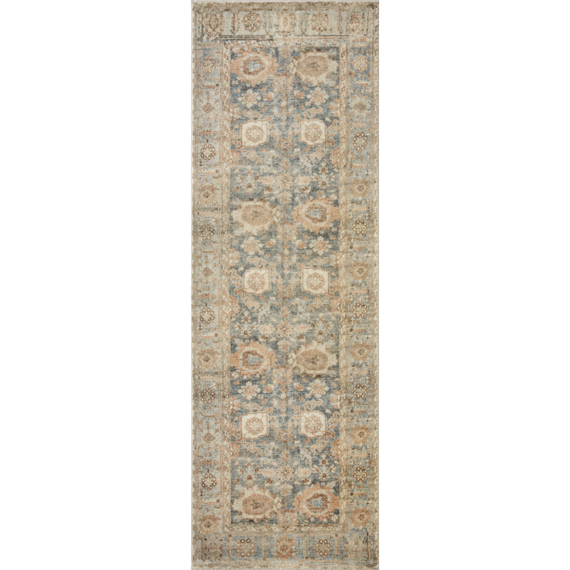 Loloi Margot Ocean / Spice CloudPile, Tapis de couloir 2 pi 6 po x 9 pi 6 po
