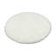 Tapis blanc rond Animal