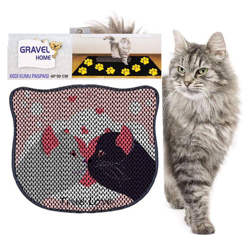 Durable Cat Litter Mat, 15.7 x 19.7 inches | 50% PVC / 50% Polyester, Machine Washable & Vacuum Friendly | Perfect for Easy Cleanup, Non-Slip Design to Keep Your Home Clean & Fresh, Ideal for Pet Owners