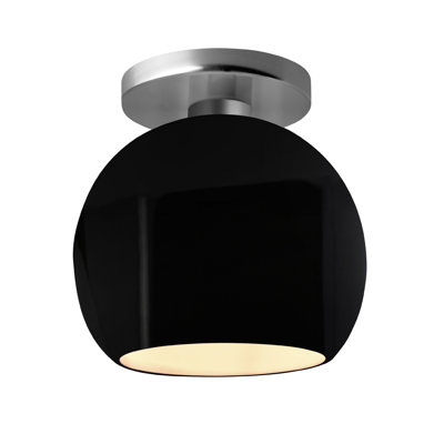 Single Light Ceramic LED Semi Flush Mount