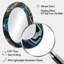 Teal Gold Geode Gems - miroir mural en pierre, miroir décoratif bleu sarcelle-121387866-121387228