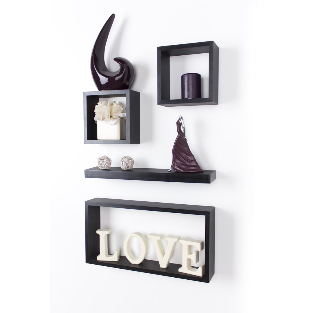 Recessed Wall Shelf, 4 Piece Wall Shelf Kit