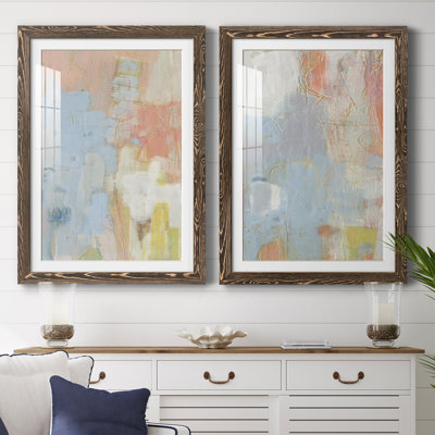 Cully I - ensemble de 2 peintures encadrées