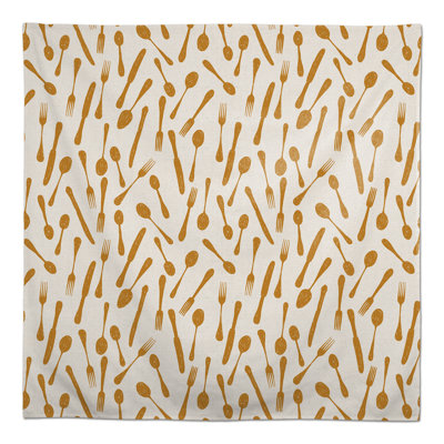Sketchy Kitchen Utensils Navy 2 Tablecloth