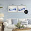Dreamy Indigo Mist, ensemble de 2 impressions encadrées sous verre, design par Andrea Haase-1745624847-1745624846