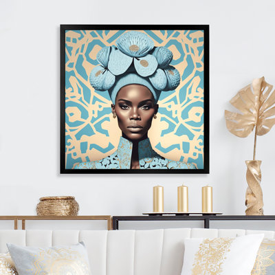 " Retro Haute Couture African American Lady V "