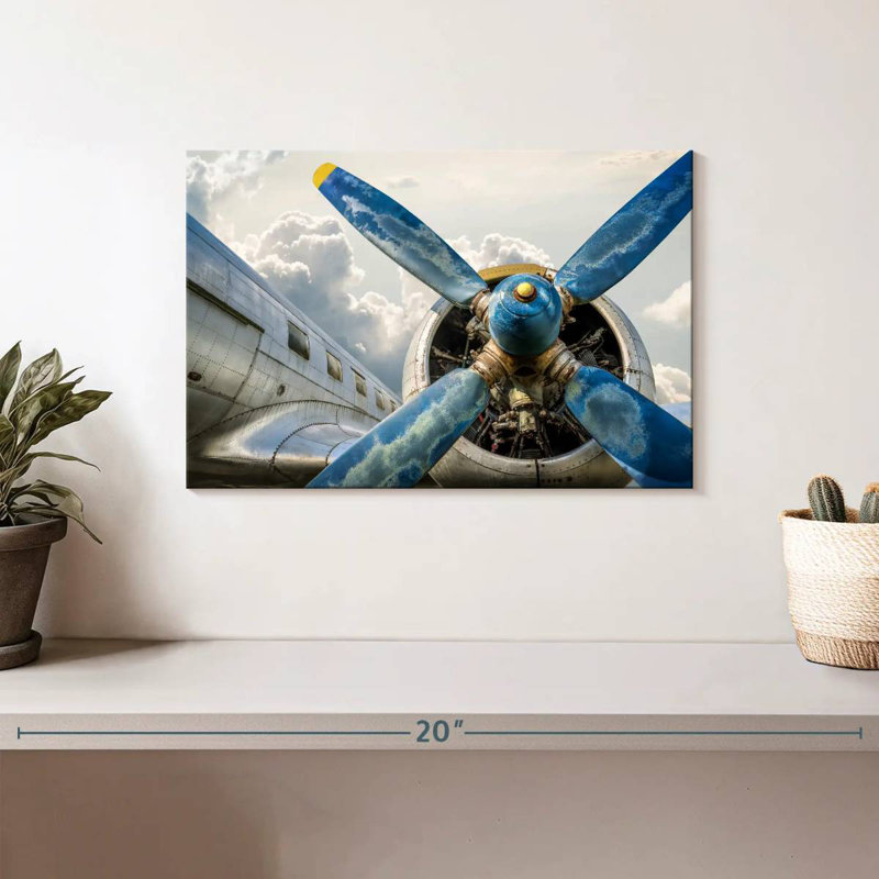 Mehar Propeller Airplane, 8" H x 12" W