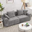Makassar 89.37' Sofa with Square Armrests-816851474