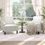 Ensemble de 2 fauteuils d'appoint rembourrés Chenille Comfort-1179148643