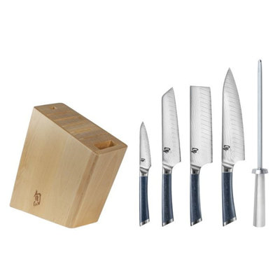 Shun Shiranami 6 Piece Knife Block Set