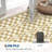 2x6 Washable Runner Rug for Kitchen, Bathroom, Non-Slip, Low Pile, Stain-Resistant, Abstract Checkered Carpet, Entryway, Laundry, Yellow.-744364545