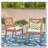 Outdoor Acacia Wood Patio Armchair,for Backyard, Poolside, Garden-891546039