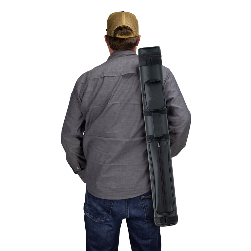 2x2 Oval Hard Pool Cue Case, Black