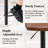 Swivel Upholstered Adjustable Height Counter Bar Stool with Backs for Kitchen Island-1601196333-1601196328