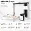 Lit escamotable Kazuko (grand lit/lit double) avec bureau, étagères de rangement et placards-1045289871