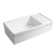 Fireclay Reversible Sink with Integral Drainboard and Decorative 2 ½" Lip on Both Sides