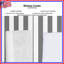 Gray White Striped Window Curtains, Striped Sheer & Blockout Curtains - 1 Panel-295663078-295663079