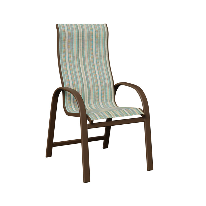 Chaise de salle à manger Murphy, Filon de bois mesquite, Spa à rayures Windsor