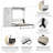 Arlex 101W Queen Wall Bed with 36W Storage Unit with Doors-88513610