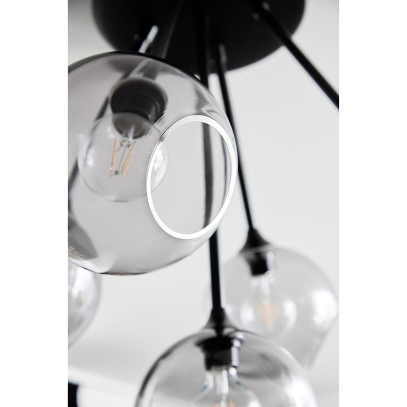Laverle 5 - Light Chandelier, Brushed Bronze, Cognac, 38" H x 30" W x 30" D