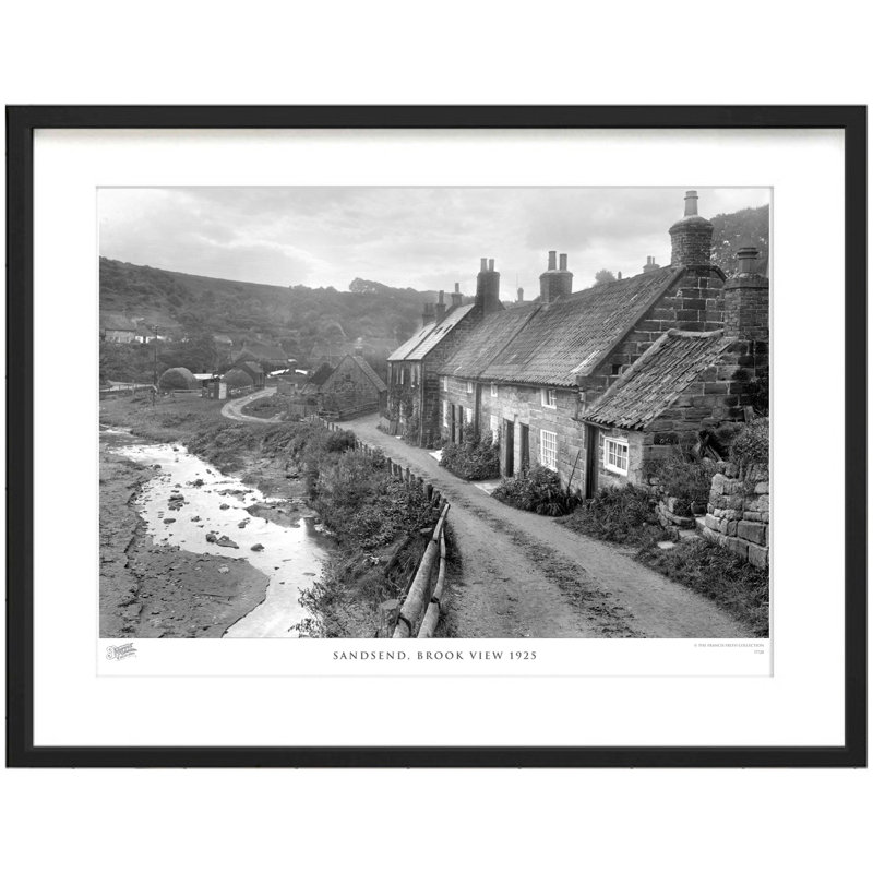 Sandsend, Brook View 1925 by Francis Frith - Single Picture Frame Print, 40cm H x 50cm W x 2.3cm D