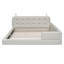 Grand lit plateforme tapissier avec 2 lampes de lecture-194944438