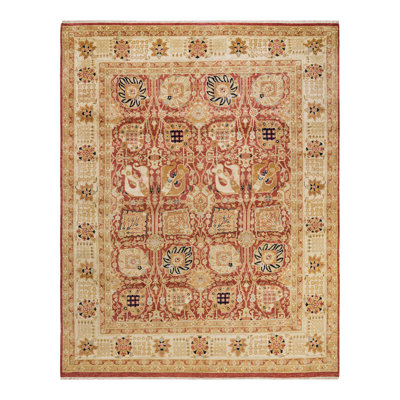 Sannon One-of-a-Kind 8' 0" X 10' 2" 2000s Wool Area Rug in Orange