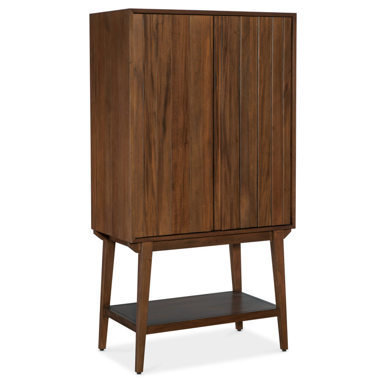 Orson Dark Mahogany 36'' Bar Cabinet with Shelves
