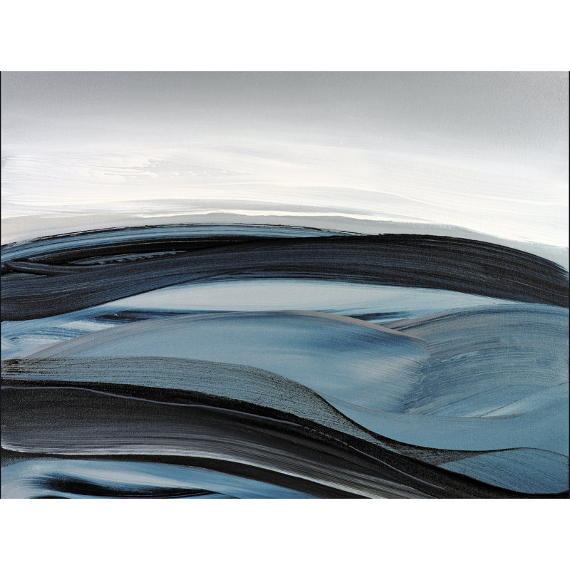 Halcyon Print by Novi Lim, Black Framed Canvas, 24" H x 32" W